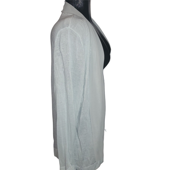 Laura Pale Sage Colored Open Front Cardigan - Picture 3 of 7